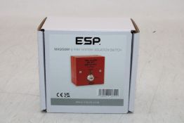 Three Magisorp ESP Fire System Isolation Switch with Key, Red