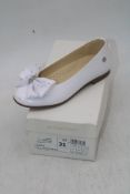 Four Pairs Andanines Charol Shoes Patent Leather Bow Shoes to include 1x UK 12.5, 1x UK 11, 1x UK 11