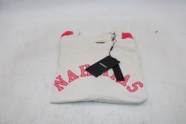 Nahmias State Regian T-Shirt, Off White/Pink, Size L
