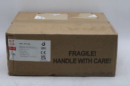 Three Modern Square Ceramic Cloakroom Basin White Wall Hung Bathroom Sink CA1003. Box damaged