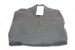 Eden Park 1/4 Zip Sweater, Green, Size M