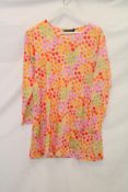 Gudrun Sjoden Clara Tunic Spotty Long Sleeve Top, Pink/Multi, Size M