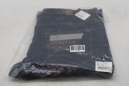 Two Pre End Denmark Denver Jeans, Washed Dark Blue, Size 1 X 36/33, 1 X 32/30