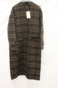Indi & Cold Wool Coat, Khaki Check, Size S