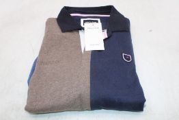 Eden Park Long Sleeve Polo Shirt, Terry/Blue, Size M