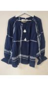 Mii Collection Women's The Tunic Maria Les Uni, Blue, Size M