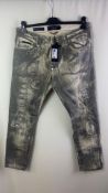 Philipp Plein Men's Denim Skinny Trousers, Kansas, Size 32, Sample