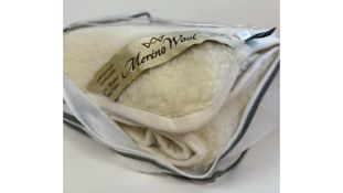 Merino Wool Reversible Mattress Topper, 70x140cm, 100% Merino Wool