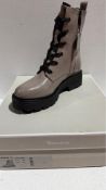 Tamaris Women's Ankle Boots 1-25226-29-371, Taupe Patent, EU 39