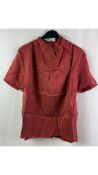 Two Tiger of Sweden Volona Tops, Rust Orange, Short Sleeve, Medium/ EU 38