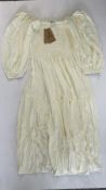 Ralph Lauren Polo Women's Tiered Cotton Blend Midi Dress, Cream, Size L