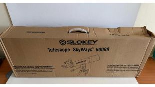 Slokey Telescope SkyWays 50080, White/Black