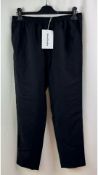 Acne Studios Men's Peacemo Wool Drawstring Trousers, Black, Size 44