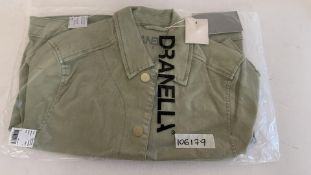 Dranella Women's Drapanama 7 Shirt Jacket, Sage Green, Size S