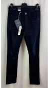 Two Pairs of G-Star RAW Women's Attacc Straight Leg Jeans, Dark Aged, Size W26 L32