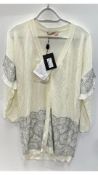 Twinset Women's Cardigan, Antique White, Size M