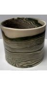 Henry Holland Studio Marble Effect Earthware Planter, Green/White, Height 5.6'', Diameter 6.2''