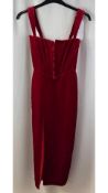 Adeirlina Women's Limited Edition Velvet Dress, Red, Size XS