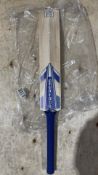 Fortress Used Cricket Bat, Wood, Blue