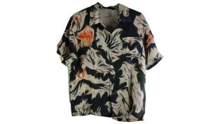 Our Legacy Short Sleeve Box Shirt, Platigyra Print, Size 46