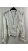Two B.Young Women's Bybcfelicia Blouse, White, Size 40