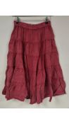 Free People Full Swing Midi Skirt, Red, Size XS