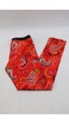 Etro Womens Performance Sweat Pants, Red/Multi, Size 42. Used