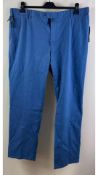 Meyer Oslo Modern Fit Trousers, Light Blue, Size W 44, L 32