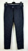 Jacob Cohen Women's Trousers, Black, Purple, Waist 25