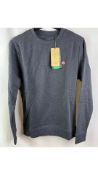 Two Kronstadt Men's Largs Organic Recycled Jumpers, Grey, Size M