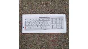 Five Cherry Stream USB Keyboards, French, AZERTY, Light Grey