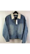 House of Sunny Unisex Boxy Jacket, Denim, Blue, Medium