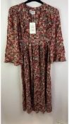 Antik Batik Colline Long Maxi Dress, Burgundy, EU 38