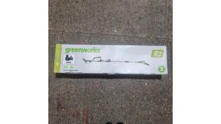 GreenWorks G24PS20K2 24V Cordless Pole Saw, with 2Ah Battery and Charger