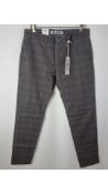 MAC Jeans Men's Lennox Trouser, 278k Fawn Brown Check, 32/32