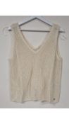 Two Dranella DRPALINA 3 Women's Sleeveless Jumper, Beige, Size M