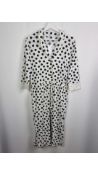 Oui Womens Button Up Polka Dot Dress, Black/White, Size 36