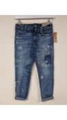 Polo Ralph Lauren Kids The Astor Slim Boyfriend Jeans, Blue, Size 12 Years