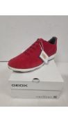 Geox Men's Nebula Trainers, Red, UK 12. Wrong Box