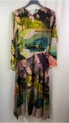 Desigual Collection Women's Midi Dress M. Christian Lacroix, Tutti Fruti, Size EU S