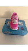 Two Skechers Girl's Play Scene Fun Squad, Pink, UK 9. Box damaged