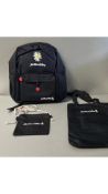 Five Unbranded Women's Medium Sized Backpacks with Accessories, Black