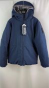Bomboogie 954D T AC5 297 Boys Waterproof Parka Jacket, Poseidon Blue, Age 8