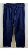 Nicholas Daley Men's Cargo Trousers, Navy, Size 30