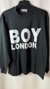 Boy London Men's LS T-Shirt, Black, XL, New