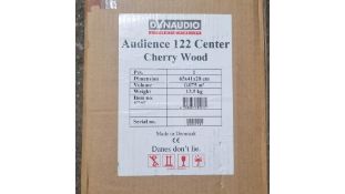 Dynaudio Audience 122 Center Speaker, Cherry Wood. Box damaged