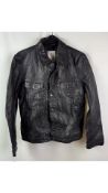 7-for-All-Mankind Men's Trucker Jacket, Black, Size M. New, No Tags