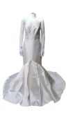 Pronovias Oberon Off White Wedding Dress with Veil, UK 12