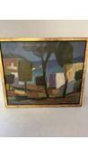 Harold Widing Abstract Landscape Painting