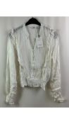 Two B.Young Women's Bybcfelicia Blouse, White, Size 38